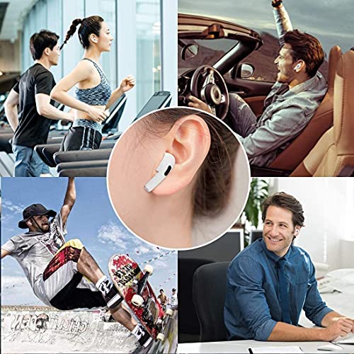 WLFYMZ Fast Charging Case Waterproof Wireless Earbuds for Sports, 4 Mics with Bluetooth Headphones, Noise Canceling Headset in-Ear Stereo Ear Buds Earphones, 24Hours Support for iPhone/Android (Pro3)