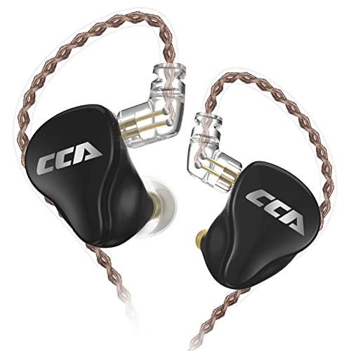 CCA CA16 in Ear Monitor Headphones HiFi 16 Units Balanced IEM High Clarity Sport Earbuds Noise Cancelling Audiophile Bass Earphone for Musicians Singer