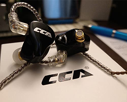 CCA CA16 in Ear Monitor Headphones HiFi 16 Units Balanced IEM High Clarity Sport Earbuds Noise Cancelling Audiophile Bass Earphone for Musicians Singer