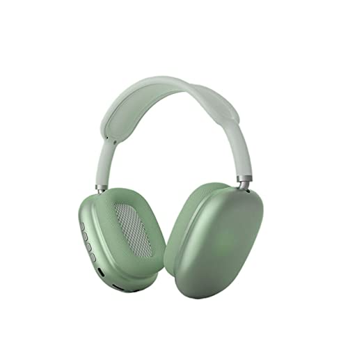 HXNINE P9 Stereo Headphone Bluetooth-compatible5.0 Music Wireless Headset with Microphone Sports Earphone Supports 3.5 Mm AUX/TF (Color : Green)