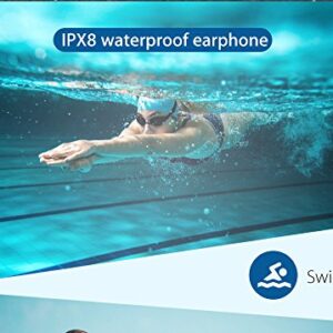 IPx8 Waterproof Headphones for Swimming MP3 Player,Enjoy Music Under Water/Running Gym Sweatproof by MIUSUK in-Ear Tree Earbuds Water-Resistant Earphones(Cost-Effective)