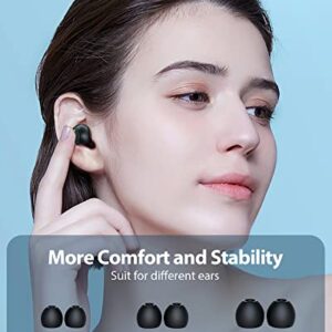 True Wireless Earbuds Headphones with Digital Power Display IPX7 Waterproof Ear Buds in-Ear Earphones for Android Gaming PC Computer Laptop TV Music Sport