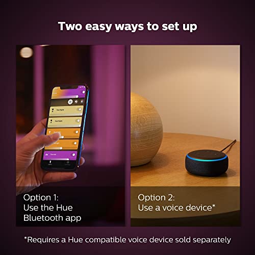 Philips Hue White and Color Ambiance Iris Smart Lamp, Works with Amazon Alexa, Apple Homekit and Google Assistant, Bluetooth Compatible, Corded, White