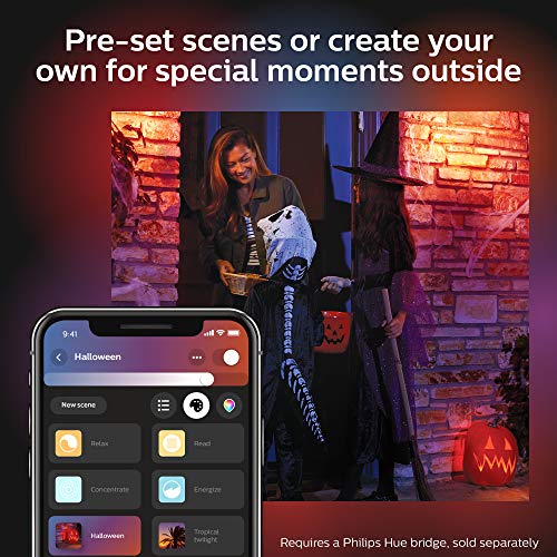 Philips Hue Discover Outdoor White & Color Ambiance Smart Floodlight (Hue Hub Required, Smart Light Works with Alexa, Apple Homekit and Google Assistant)