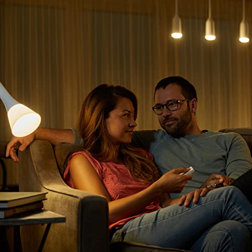 Philips Hue Smart Wireless Dimmer Switch V2 (Installation-Free, Exclusive for Philips Hue Lights) for Indoor Home Lighting, Living Room, Bedroom.