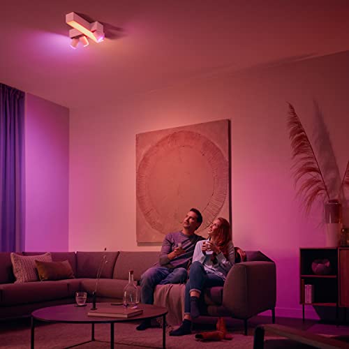 Philips Hue Smart Wireless Dimmer Switch V2 (Installation-Free, Exclusive for Philips Hue Lights) for Indoor Home Lighting, Living Room, Bedroom.