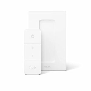 Philips Hue Smart Wireless Dimmer Switch V2 (Installation-Free, Exclusive for Philips Hue Lights) for Indoor Home Lighting, Living Room, Bedroom.