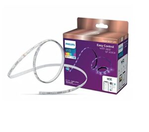 philips smart wi-fi wiz connected color and white dimmable tunable light strip starter kit 6.5ft (2m)