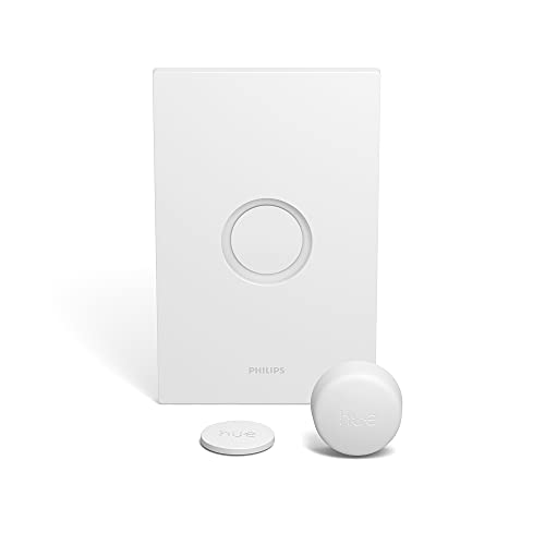 Philips Hue White Ambiance Medium Lumen (75W) Smart Button Starter Kit, Hub Included, 16 Millions Colors, Works with Amazon Alexa, Google Assistant, Apple HomeKit