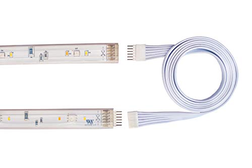 Litcessory Extension Cable for Philips Hue Lightstrip Plus (3.3ft, 2 Pack, White - Standard 6-PIN V3)