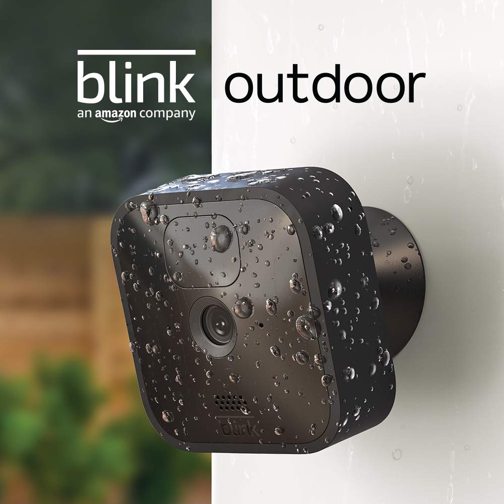 Certified Refurbished Blink Outdoor - wireless, weather-resistant HD security camera, two-year battery life, motion detection, set up in minutes – 2 camera kit