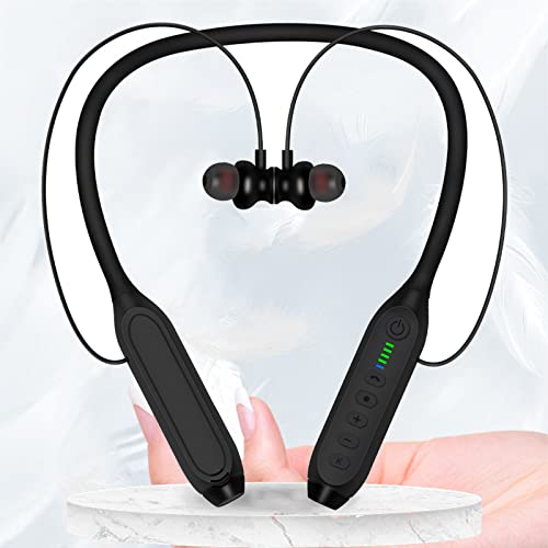 pstuiky Bluetooth 5.3 Sport Headphones,Sports Wireless High-Power Earphones Neck-Mounted Earphones, Stereo Earbuds Earphone Headset for Work Travel 2023