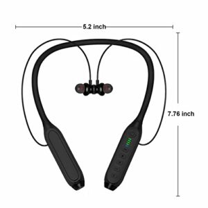 pstuiky Bluetooth 5.3 Sport Headphones,Sports Wireless High-Power Earphones Neck-Mounted Earphones, Stereo Earbuds Earphone Headset for Work Travel 2023