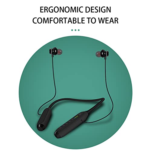 pstuiky Bluetooth 5.3 Sport Headphones,Sports Wireless High-Power Earphones Neck-Mounted Earphones, Stereo Earbuds Earphone Headset for Work Travel 2023