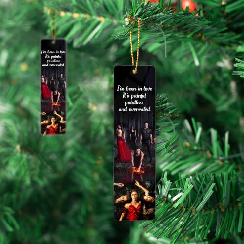 Bookmarks Ruler Metal Vampires Measure Horrortv Bookography Series Reading Diaries Tassels Collage Bookworm Quote for Book Bibliophile Gift Reading Christmas Ornament Markers