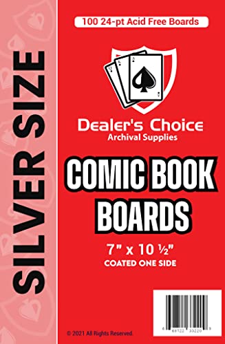 Dealer's Choice Premium Comic Book Boards - Silver Size (1,000 ct.)