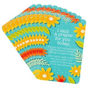 i said a prayer floral blue 3.5 x 2.5 cardstock keepsake bookmarks pack of 12