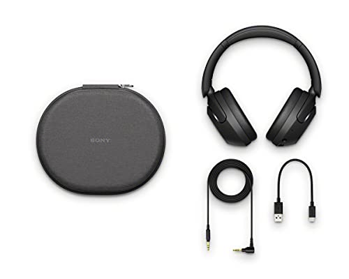 Sony WH-XB910N EXTRA BASS Noise Cancelling Headphones, Wireless Bluetooth Over the Ear Headset with Microphone and Alexa Voice Control, Black