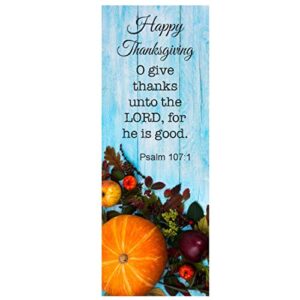 happy thanksgiving give thanks cards bookmarks (100 count)