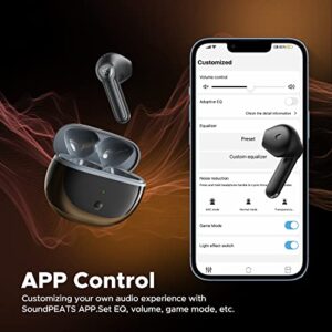 SoundPEATS Wireless Earbuds Air3 Deluxe HS with Hi-Res Audio Certification and LDAC Codec, Bluetooth 5.2 Earphones with 4 Mics and ENC for Calls, 14.2mm Driver, 60ms Low Latency Game Mode, App Control