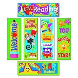 trend t12907 bookmark combo packs, reading fun variety pack #2, 2w x 6h (pack of 216)