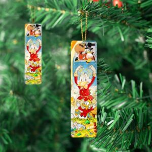 Bookmarks Ruler Metal Scrooge Tassels Mcduck Reading Bookography Measure Bookworm for Book Bibliophile Gift Reading Christmas Ornament Markers Bookmark