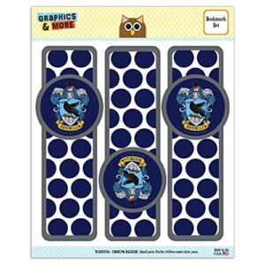 harry potter ravenclaw painted crest set of 3 glossy laminated bookmarks