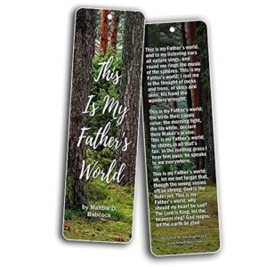 Hymn Bookmarks Series 1 - Amazing Grace (60-Pack) - Classic Gospel Song Lyrics - Bring You Back to The Good Old Day Worship - Stocking Stuffers for Men Women