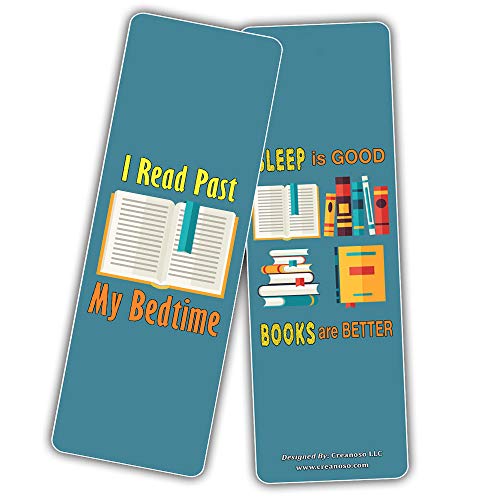 Reading Bookmarks for Books (30-Pack) - Modern Book Lover Bookmarker Cards Party Favors - Premium Quality Gifts Stocking Stuffers for Men Women Adults Teens Kids Boys Girls