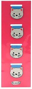 magnetic page clips cat bookmarks set of 4