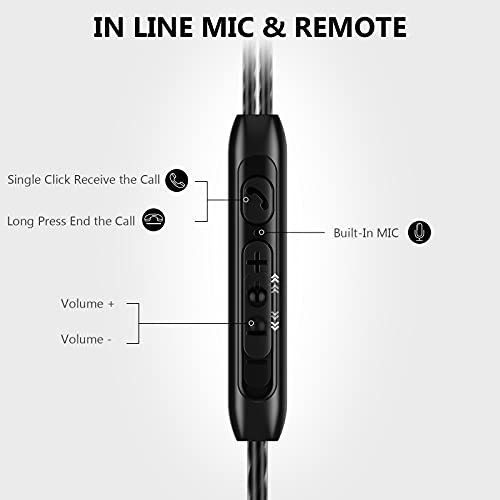 USB C Headphones for Galaxy S23 5G S22 Ultra S21 FE, Magnetic USB C Earbuds Wired with Microphone HiFi Stereo Noise Canceling Volume Control Earphones for Samsung Z Fold4 Google Pixel 7 6 iPad Pro Air