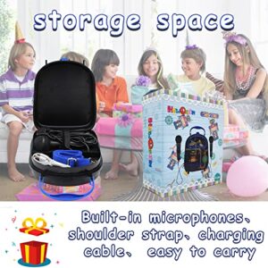 Kids Karaoke Machine for Boys Girls with 2 Microphones Portable Toddler Singing Machine Bluetooth Children Karaoke Toy Speaker Gift for Birthday Festival