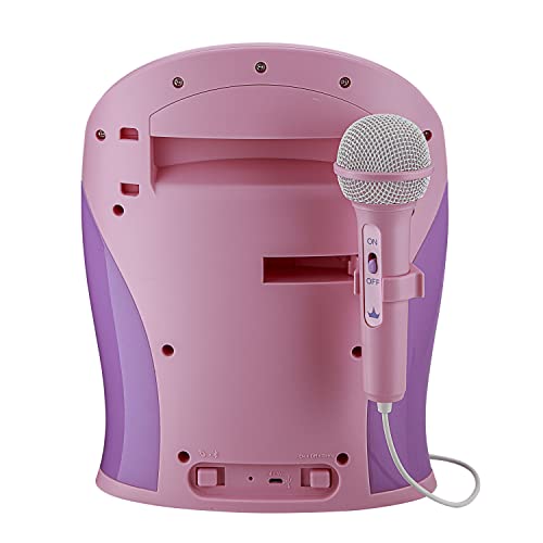 eKids Disney Princess Karaoke Machine, Easily Access Disney Playlists with New EZ Link Feature