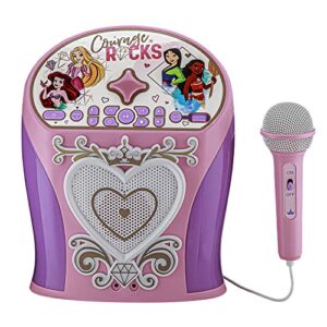 eKids Disney Princess Karaoke Machine, Easily Access Disney Playlists with New EZ Link Feature