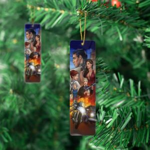 Bookmarks Metal Ruler Archer Tassels Tv Bookworm Series Reading Bookography Measure for Book Bibliophile Gift Reading Christmas Ornament Markers Bookmark