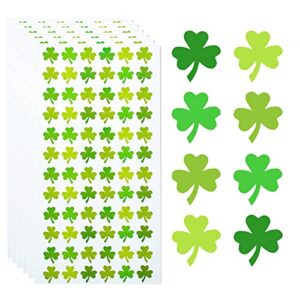 1440 pcs st. patrick’s day stickers green shamrock stickers self-adhesive clover stickers teacher reward stickers irish decorations stickers for card gift envelope st patricks day party accessories