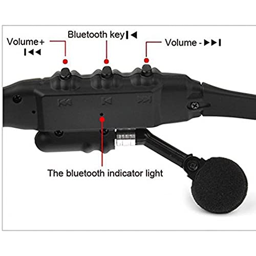 LEADEN Wireless Bluetooth MP3 Polarized Lenses Music Sunglasses V4.1 Stereo Handfree Headphone for iPhone Samsung Most Smartphone or PC (Black)