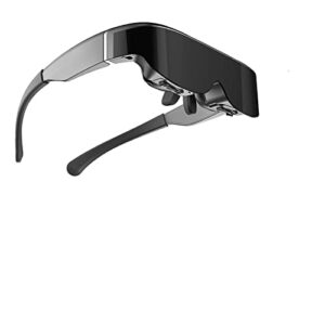 128gb memory smart 3d video glasses stereo head-mounted display eye glasses connect mobile phone play games (color : black with 128gb tf)