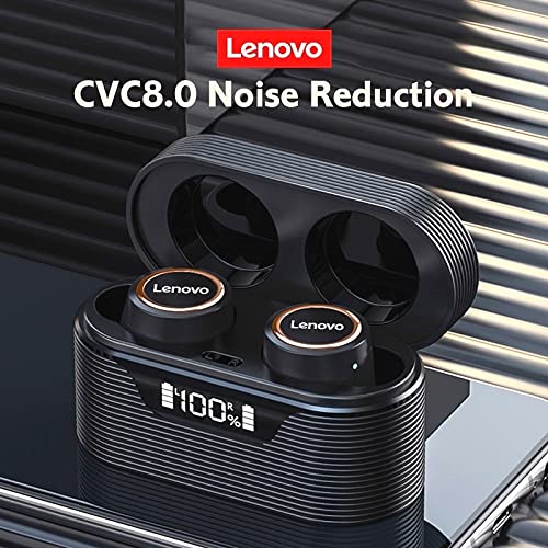 for Lenovo LP12 Wireless Bluetooth Earbuds, with Microphone Wireless Headphones USB-C Charging case LED Display Battery remaining