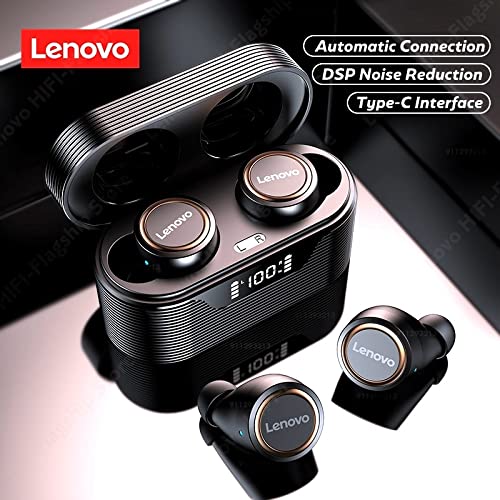 for Lenovo LP12 Wireless Bluetooth Earbuds, with Microphone Wireless Headphones USB-C Charging case LED Display Battery remaining