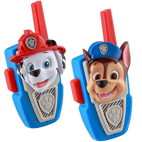 New PAW Patrol Walkie Talkies - Set of 2 Kids Walkie Talkies Chase and Marshall – Excellent Walkie Talkies for Toddlers