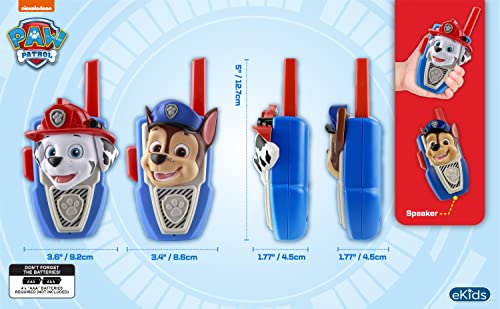 New PAW Patrol Walkie Talkies - Set of 2 Kids Walkie Talkies Chase and Marshall – Excellent Walkie Talkies for Toddlers