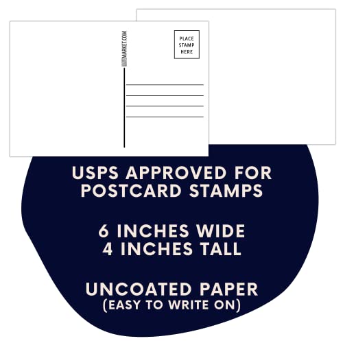 100 Pack of Blank Postcards. Each Post Card in this Bulk Set is 4 x 6, USPS Compliant (mailable), Permanent Marker Friendly, and Made in USA. Mail to Voters to get Votes.