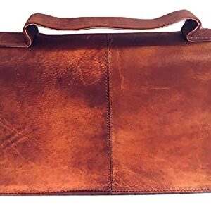 Leather Classic Bible Cover Book Cover with Back Pocket Brown