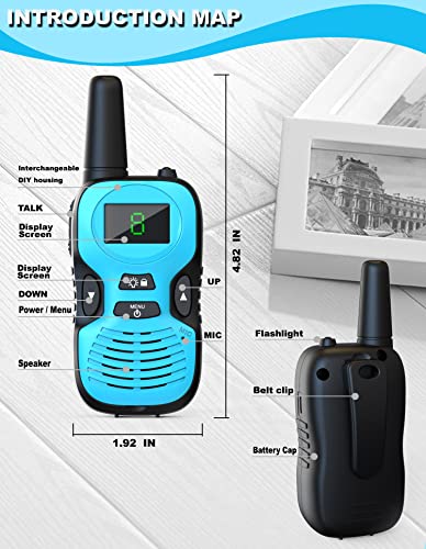 Walkie Talkies for Kids Rechargable 3Pack：Toys and Gifts for 3-12 Year Old Boys Girls - Long Range Wakie-Talkies for Camping Hiking Outdoor Party