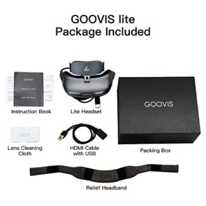 GOOVIS LITE PC Virtual Reality and Wireless cast, use Dual 2K AMOLED Display to Watch Blue-ray Movies, Powerful C10 Best Partner for Goovis Lite Display HDMI