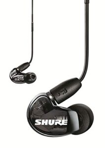 shure se215 sound isolating earphones with 3.5mm cable, remote and mic, black