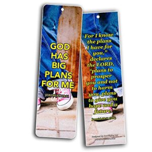 Encouraging Bible Verses for Teens Bookmarks (60 Pack) - Perfect Giveaways for Sunday School for Teens