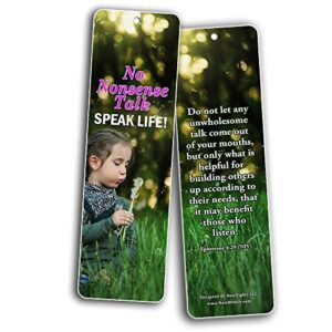 Encouraging Bible Verses for Teens Bookmarks (60 Pack) - Perfect Giveaways for Sunday School for Teens