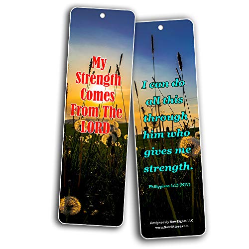 Encouraging Bible Verses for Teens Bookmarks (60 Pack) - Perfect Giveaways for Sunday School for Teens